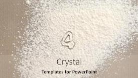  Presentation with flour - Colorful PPT layouts enhanced with silhouette of figure 4 on scattered flour backdrop and a lemonade colored foreground