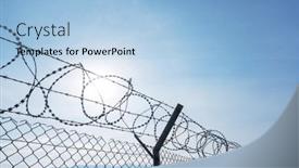  Presentation with razor - PPT layouts with silhouette-of-razor-barbed-wire background and a  colored foreground