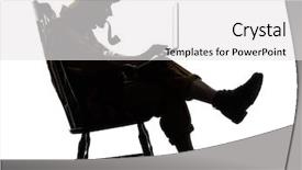  Presentation with sherlock - Amazing slide set having silhouette sitting in rocking chair backdrop and a white colored foreground