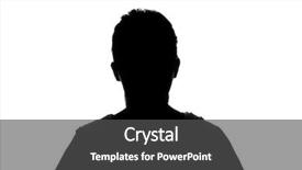  Presentation with anonymous - Beautiful PPT theme featuring silhouette woman portrait concept backdrop and a dark gray colored foreground