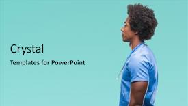  Presentation with native american community - PPT theme having silhouettes nurses - afro american surgeon doctor man background and a  colored foreground