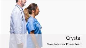  Presentation with romance couple nature - PPT layouts consisting of silhouettes nurses - middle age hispanic doctors partners background and a white colored foreground