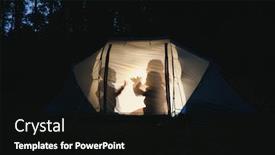  Presentation with children playing - Audience pleasing slides consisting of silhouettes-of-children-playing backdrop and a black colored foreground