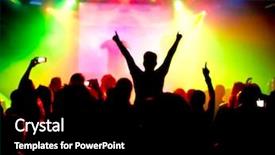  Presentation with stage lights - Audience pleasing slides consisting of fresh chestnut cake bread dessert with almonds and pistachios on top backdrop and a lemonade colored foreground