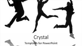  Presentation with dancing silhouettes - Beautiful slide deck featuring silhouettes of dancers in dancing backdrop and a white colored foreground