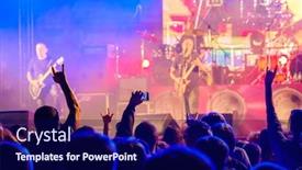  Presentation with people enjoying - PPT layouts featuring silhouettes-of-people-enjoying-live background and a navy blue colored foreground