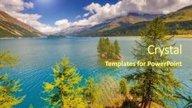  Presentation with artistic - Slide deck featuring  background and a  colored foreground