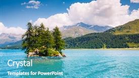  Presentation with popular - Colorful slides enhanced with place upper engadine valley swiss backdrop and a teal colored foreground