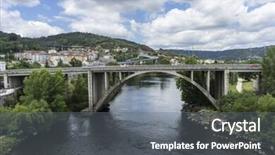  Presentation with roman - Cool new theme with river passing through orense roman backdrop and a gray colored foreground