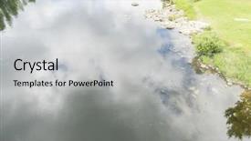  Presentation with roman - Beautiful theme featuring river passing through orense roman backdrop and a light gray colored foreground