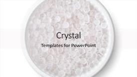  Presentation with silica - Cool new theme with granular - silica gel pellets isolated backdrop and a light gray colored foreground