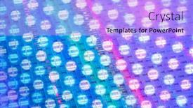  Presentation with wafer - Presentation consisting of silicon-chip-wafer-reflecting-different background and a light blue colored foreground