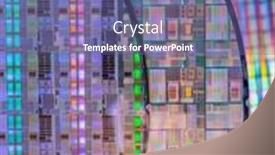  Presentation with circuits - Slides enhanced with silicon-monocrystalline-wafer-with-microchips background and a violet colored foreground