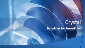  Presentation with semiconductor wafer - Presentation theme featuring silicon-wafer-semiconductor-with-blue background and a ocean colored foreground