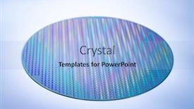  Presentation with wafer - Slides enhanced with silicon-wafer-with-chips background and a light blue colored foreground