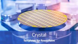  Presentation with robot arm - Slide deck featuring silicon-wafers-and-microcircuits and a teal colored foreground