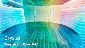  Presentation with wafers - Presentation enhanced with silicon-wafers-in-a-universal background and a teal colored foreground