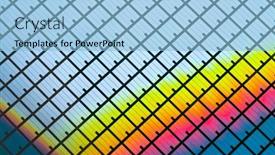  Presentation with integrated circuits - Presentation having silicon-wafers-with-microchips-used background and a light blue colored foreground