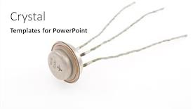  Presentation with transistor - Presentation with silicone big transistor background and a white colored foreground