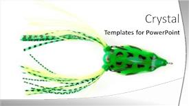  Presentation with frog - Slides having silicone-frog-top-water-bait background and a white colored foreground