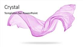  Presentation with pink silk - Colorful slide deck enhanced with silk - smooth elegant pink transparent cloth backdrop and a white colored foreground