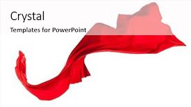  Presentation with satin - Audience pleasing PPT layouts consisting of silk - smooth elegant red satin cloth backdrop and a pink colored foreground