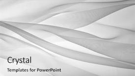  Presentation with wave - Slides having silk - soft black chiffon with curve background and a light gray colored foreground