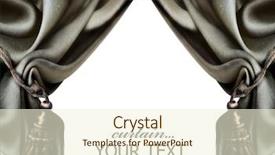  Presentation with curtains - Beautiful presentation theme featuring tufts - silk curtains with tassels backdrop and a cream colored foreground