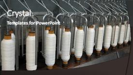  Presentation with textile industry - Beautiful presentation theme featuring silk industry - textile factory in nagoya japan backdrop and a dark gray colored foreground