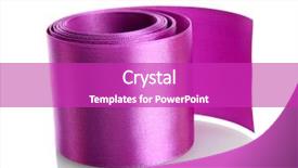  Presentation with silk - Amazing slides having silk ribbon isolated on white backdrop and a  colored foreground