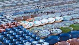  Presentation with market - Presentation theme with silk road - rows of cups background and a seafoam green colored foreground