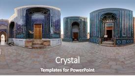  Presentation with uzbekistan - Colorful PPT theme enhanced with silk road - spherical 360 degrees panorama equirectangular backdrop and a gray colored foreground