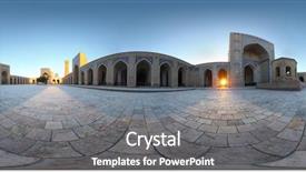  Presentation with uzbekistan - Amazing presentation design having silk road - spherical 360 degrees panorama equirectangular backdrop and a gray colored foreground