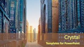  Presentation with relaxing - Presentation consisting of silk road - woman relaxing on the bench background and a tawny brown colored foreground