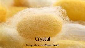  Presentation with worm - Audience pleasing PPT layouts consisting of silkworm cocoon macro detail many backdrop and a gold colored foreground