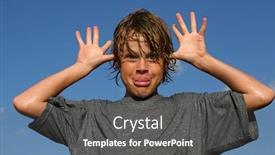  Presentation with big boy - Amazing PPT layouts having silly-boy backdrop and a dark gray colored foreground