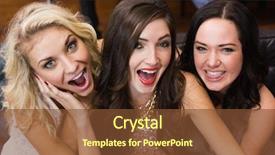  Presentation with human face set of faces - Audience pleasing slides consisting of silly faces at the bar backdrop and a tawny brown colored foreground