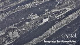  Presentation with ore - Amazing PPT theme having silver and black nikel ore backdrop and a dark gray colored foreground