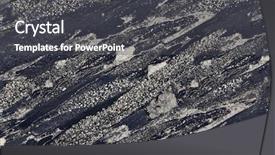  Presentation with ore - Cool new slide set with silver and black nikel ore backdrop and a dark gray colored foreground