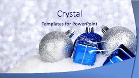  Presentation with christmas silver blue turquoise baubles - Presentation theme having silver and blue christmas decorations background and a  colored foreground