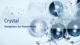  Presentation with silver christmas - PPT theme enhanced with tincan metal tin can canned food ready background and a cream colored foreground