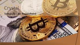  Presentation with ripple - Colorful theme enhanced with silver-and-golden-coins backdrop and a coral colored foreground