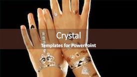  Presentation with royal luxury gold and silver - Beautiful slides featuring silver and golden flash tattoo on female hands over black background backdrop and a tawny brown colored foreground