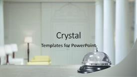  Presentation with bell service - Audience pleasing presentation design consisting of silver bells - service bell at the hotel backdrop and a light gray colored foreground
