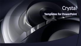  Presentation with spheres - Audience pleasing slide set consisting of silver black spheres 01 backdrop and a wine colored foreground