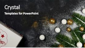  Presentation with flat - PPT layouts featuring silver blackchristmas background presents - present box and decorations background and a dark gray colored foreground