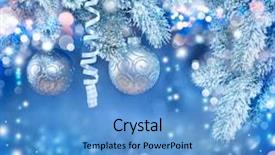  Presentation with silver abstract - Slides having silver border - christmas holiday background hanging baubles background and a teal colored foreground