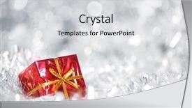  Presentation with silver christmas - Amazing presentation theme having silver christmas background backdrop and a light gray colored foreground