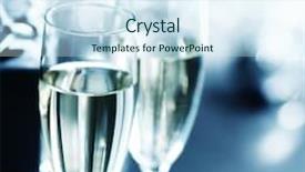  Presentation with silver christmas - Beautiful slides featuring silver christmas card backdrop and a sky blue colored foreground