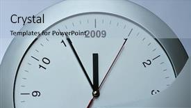  Presentation with silver - Amazing presentation theme having silver clock time year passing backdrop and a light blue colored foreground